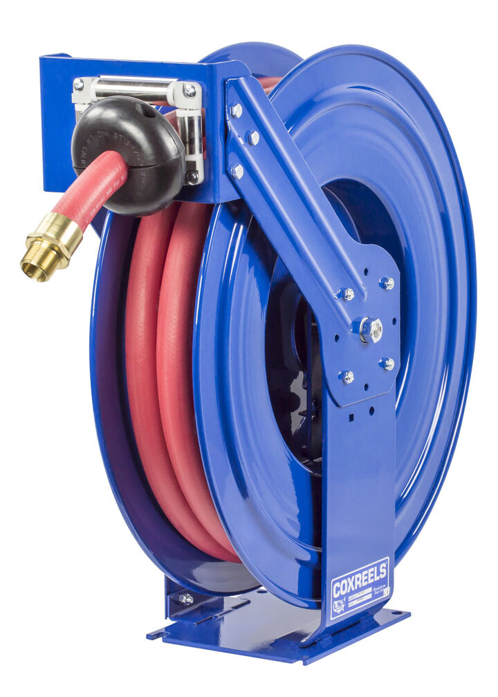 Coxreels Hose Reel Supreme Duty Spring Rewind for Air/Water 1in ID 50' Hose 300 PSI, large image number 1