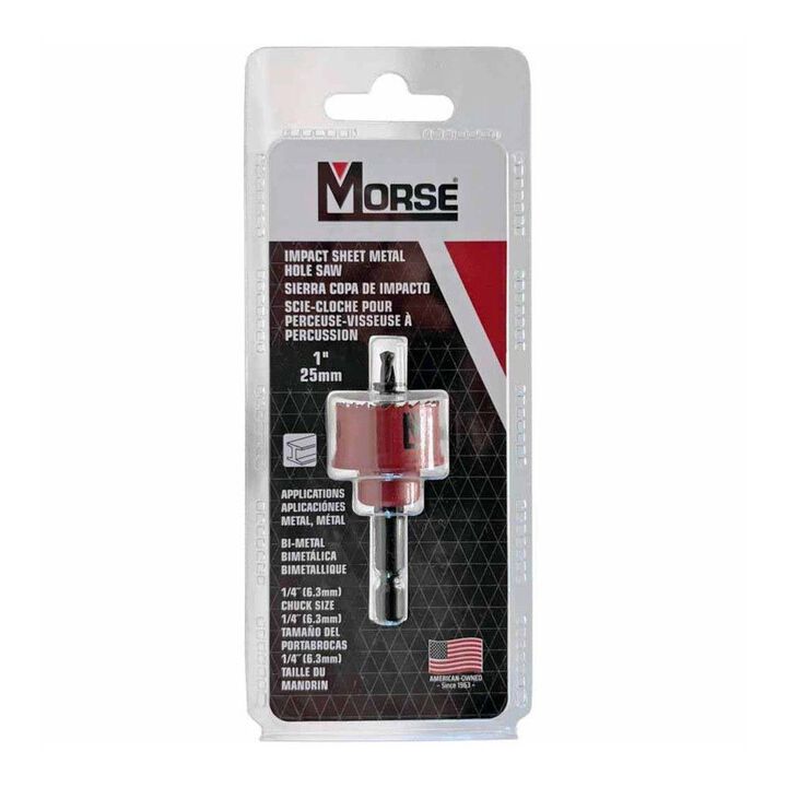 MK Morse IHS16 1 Inch Diameter 1/4 Inch Chuck Impact Hole Saw, large image number 1