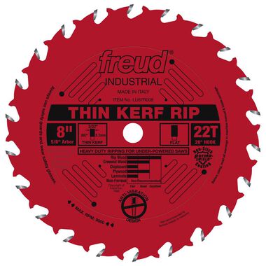 Freud 8in Thin Kerf Rip Blade with Perma-SHIELD Coating, large image number 0