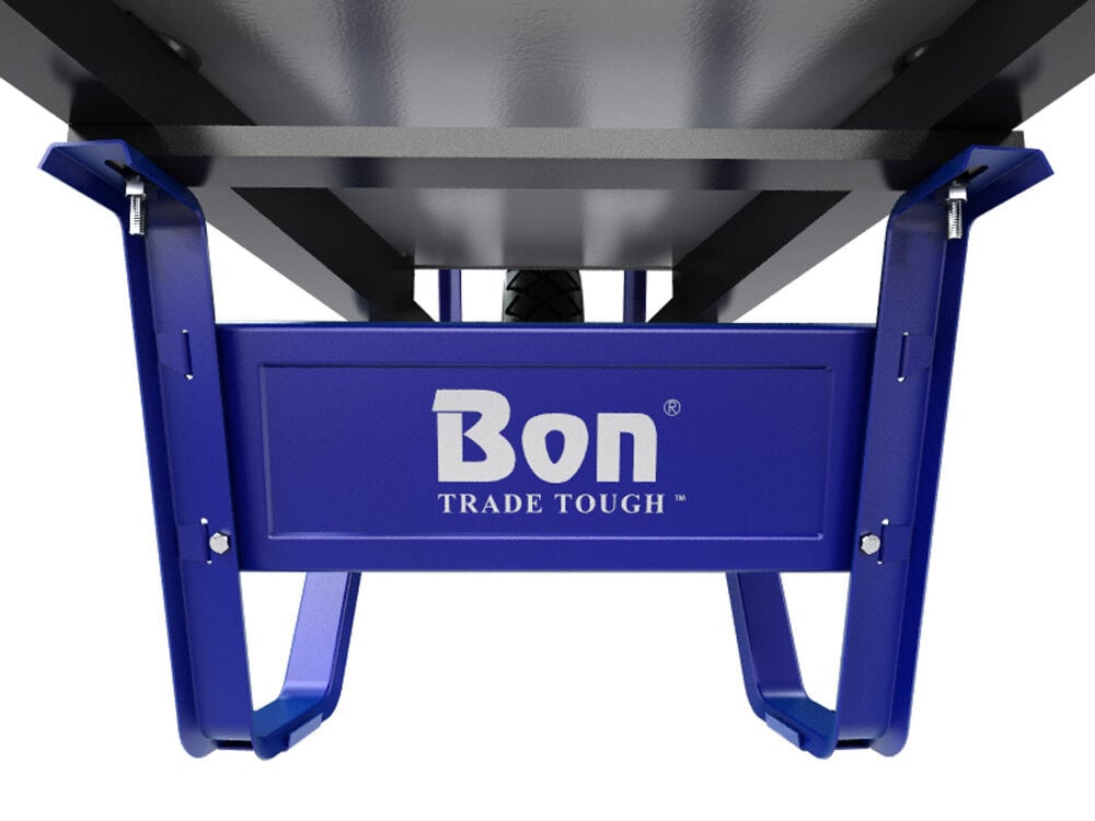 Bon Tool Trade Tough Steel Tray 6 Cubic Feet Wheelbarrow with Single Flat Free Tire & Steel Handles, large image number 5