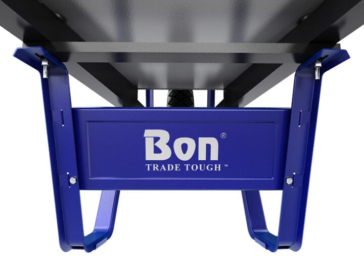 Bon Tool Trade Tough Steel Tray 6 Cubic Feet Wheelbarrow with Single Flat Free Tire & Steel Handles, large image number 4