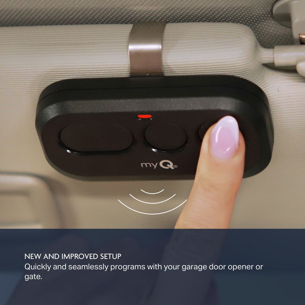Chamberlain myQ 3-Button Visor Garage Door Remote, large image number 5