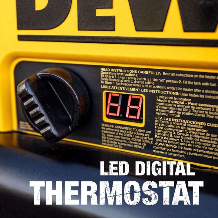 DEWALT 140000 BTU 3000 Sq Ft Area Forced Air Kerosene Heater, large image number 5