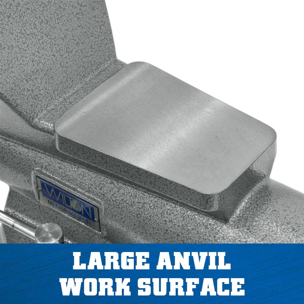 Wilton Mechanics Pro Vise 10 Jaw Width 12in Jaw Opening 360 Swivel Base, large image number 3