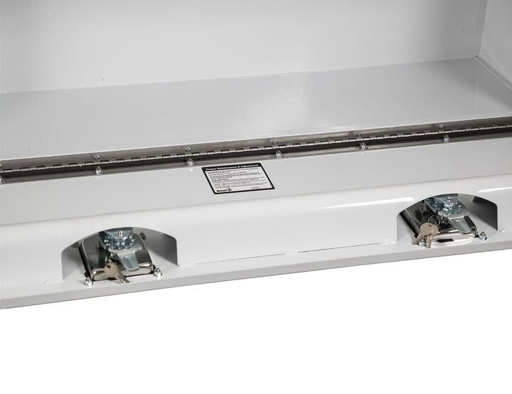 Buyers Products Company 18x16x96 Inch White Steel Topsider Truck Box, large image number 5