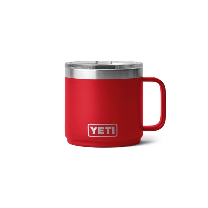 YETI Rambler 14 Oz Stackable Mug with Durasip Ceramic Lining Rescue Red