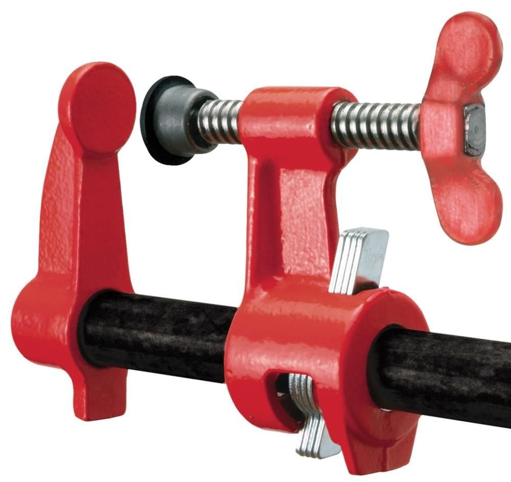 Bessey Clamp Fixture Set for 3/4 Inch Black Pipe with 2-1/2 Inch Deep Reach Jaws, large image number 1