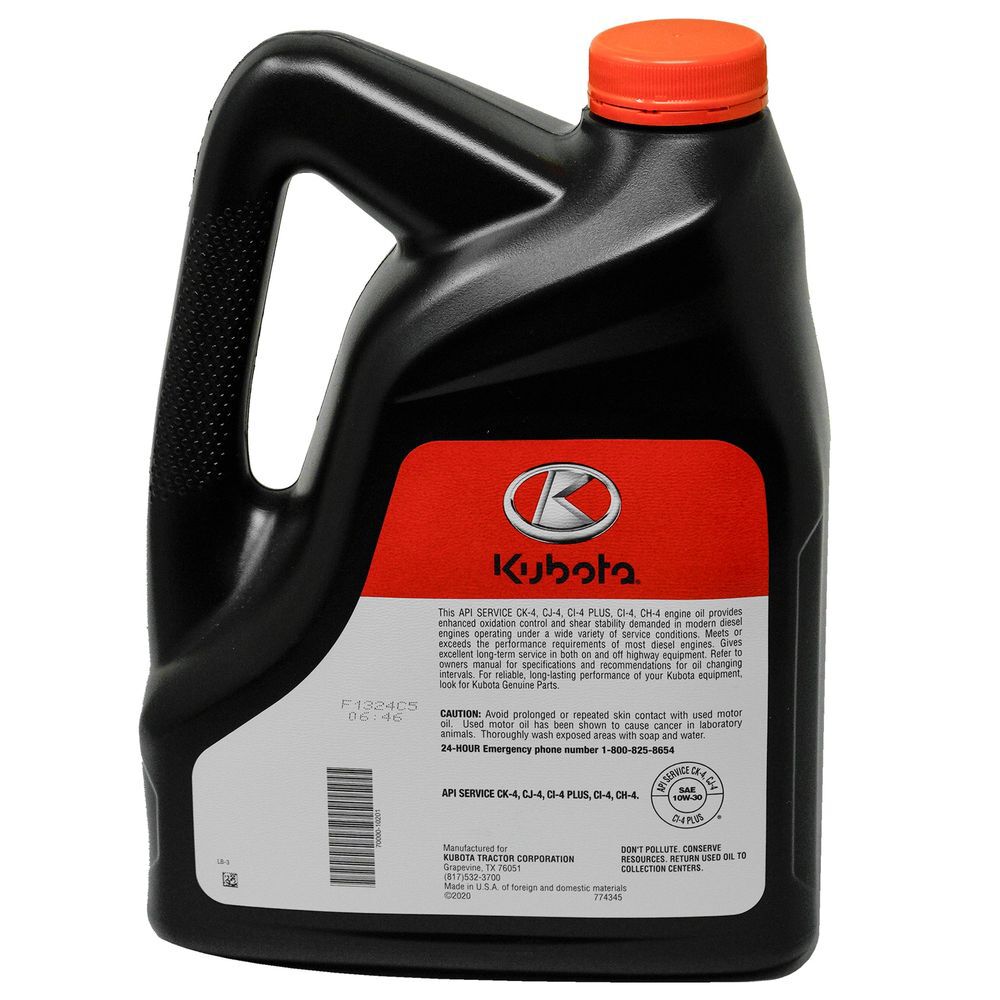 Kubota Parts 1 Gallon SAE 10W-30 Liquid Heavy-Dity Engine Oil, large image number 3