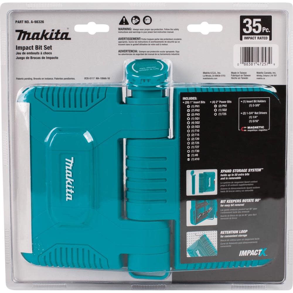 Makita 35 piece impact bit set 2025