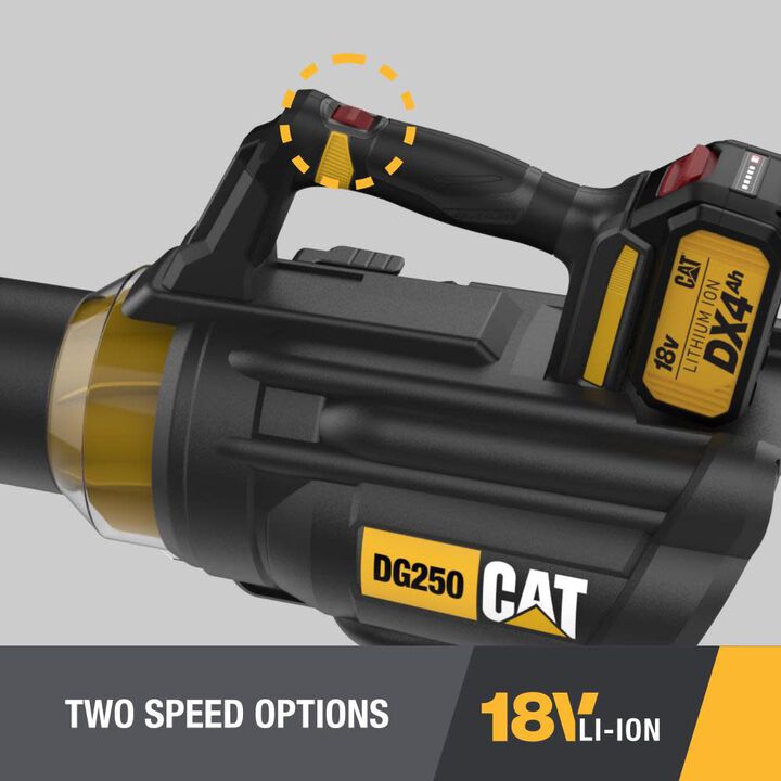 CAT DG250 18V Brushless 100 MPH 450 CFM Cordless Leaf Blower Kit, large image number 5