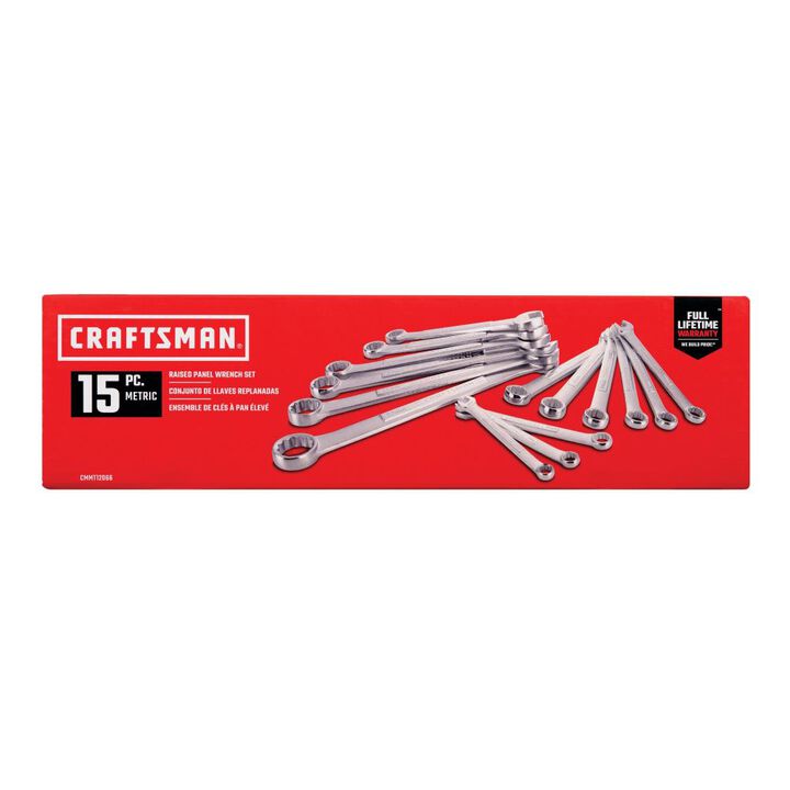 CRAFTSMAN Metric Combination Wrench Set , 15pc, large image number 5