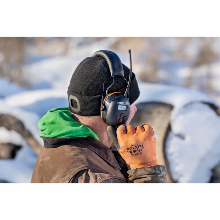 ISOtunes Air Defender Earmuffs AM/FM Black & Safety Red, large image number 5