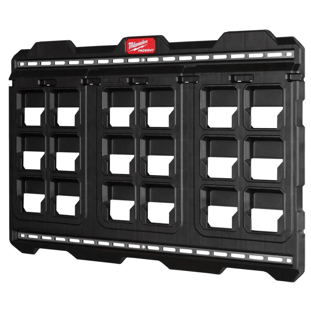 Milwaukee Packout 150 Pound Polypropylene Large Wall Plate, 6/Pack, large image number 1