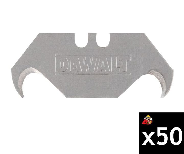 DEWALT 2-1/2 Inch Bi-Metal Utility Knife Blade, 50 Pieces