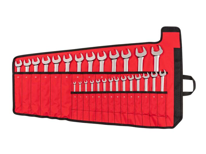 Tekton Combination Wrench Set with Pouch, 27-Piece (6-32 mm), large image number 0