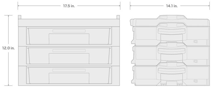Tekton 3/8 Shallow and Deep 12 Point Socket and Ratchet Set with Stacking Organizer, 83 Pieces, large image number 5