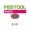 Festool Saphir 125 Round 50 Grit Sanding Abrasives - Pack of 25, small