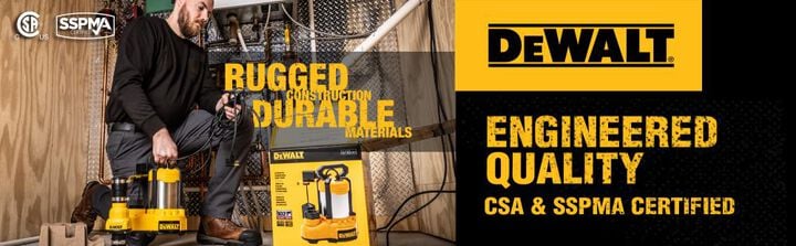 DEWALT 3/4 HP SSTL/Iron Sump Pump, large image number 6