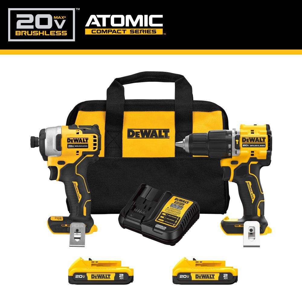 DEWALT ATOMIC 20V MAX Brushless 2 Tool Combo Kit, large image number 2