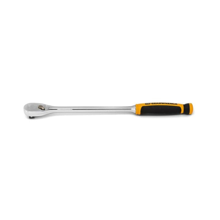GEARWRENCH 3/8in Drive 90 Tooth Long Handle Dual Material Teardrop Ratchet 13in, large image number 2