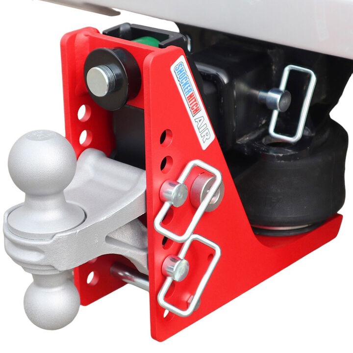 Shocker Hitch 14K 2.5in Air Receiver Hitch & Silver Combo Ball Mount with 2in & 2-5/16in Hitch Balls, large image number 0