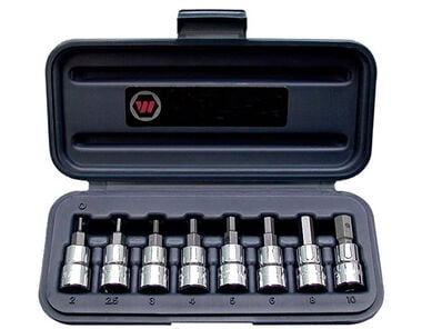 Wright Tool 3/8 In. & 1/2 In. Dr's. 9 pc. Hex Bit Sockets, large image number 0