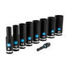 Spyder 3/8 Inch Deep Thin-Wall Metric Impact Socket Set with Adapter, 9 Pieces, small image number 1