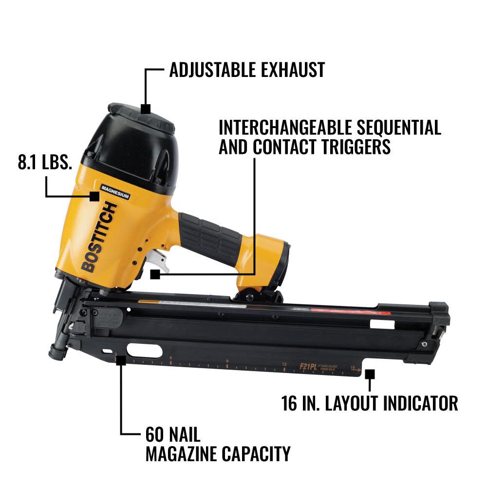 Bostitch magnesium top framing nailer