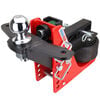 Shocker Hitch 14K 2 Inch Air Receiver Hitch & Raised Sway Bar Tab Ball Mount 2-5/16in Hitch Balls, small image number 1