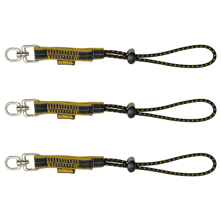 DEWALT Elastic Tool Attachment with Swiveling D Ring 3pk