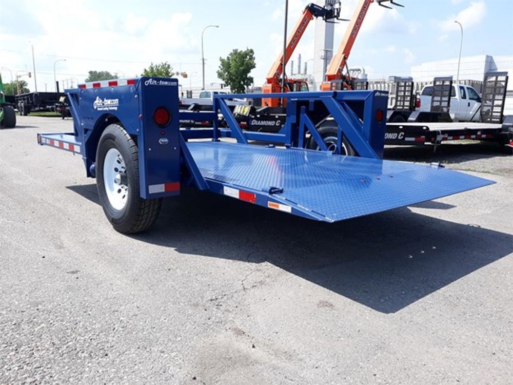Air-Tow Trailers 12 Ft. Drop Deck Flatbed Trailer 75 Inch Deck Width - 5500# Capacity, large image number 16