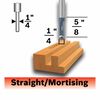 Bosch 1/4 Inch Carbide Tipped Double Flute Straight Router Bit, small image number 2