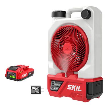 SKIL 12V/20V 7 Inch Misting Fan, 20V Kit