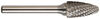 Drillco Double Cut Solid Carbide Burr, Cylinder Ball Nose, 7000G Series, SF-5, small image number 1