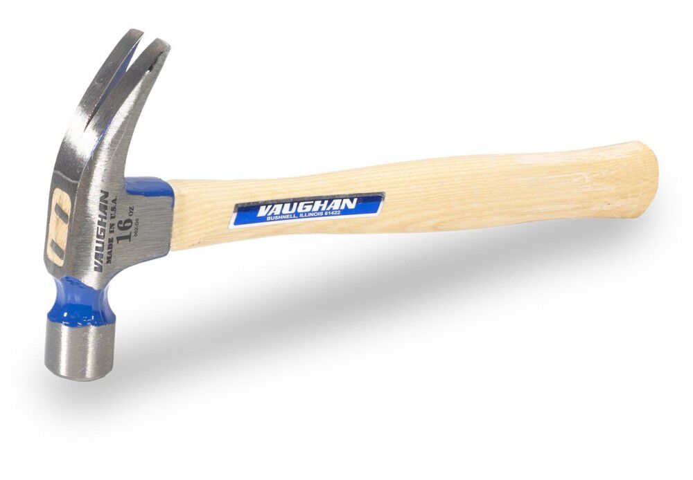 Vaughan 16 Oz Smooth Face Rip Claw Hammer with Hickory Handle, large image number 1