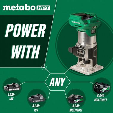 Metabo HPT 18V Cordless Trim Router (Bare Tool), large image number 8