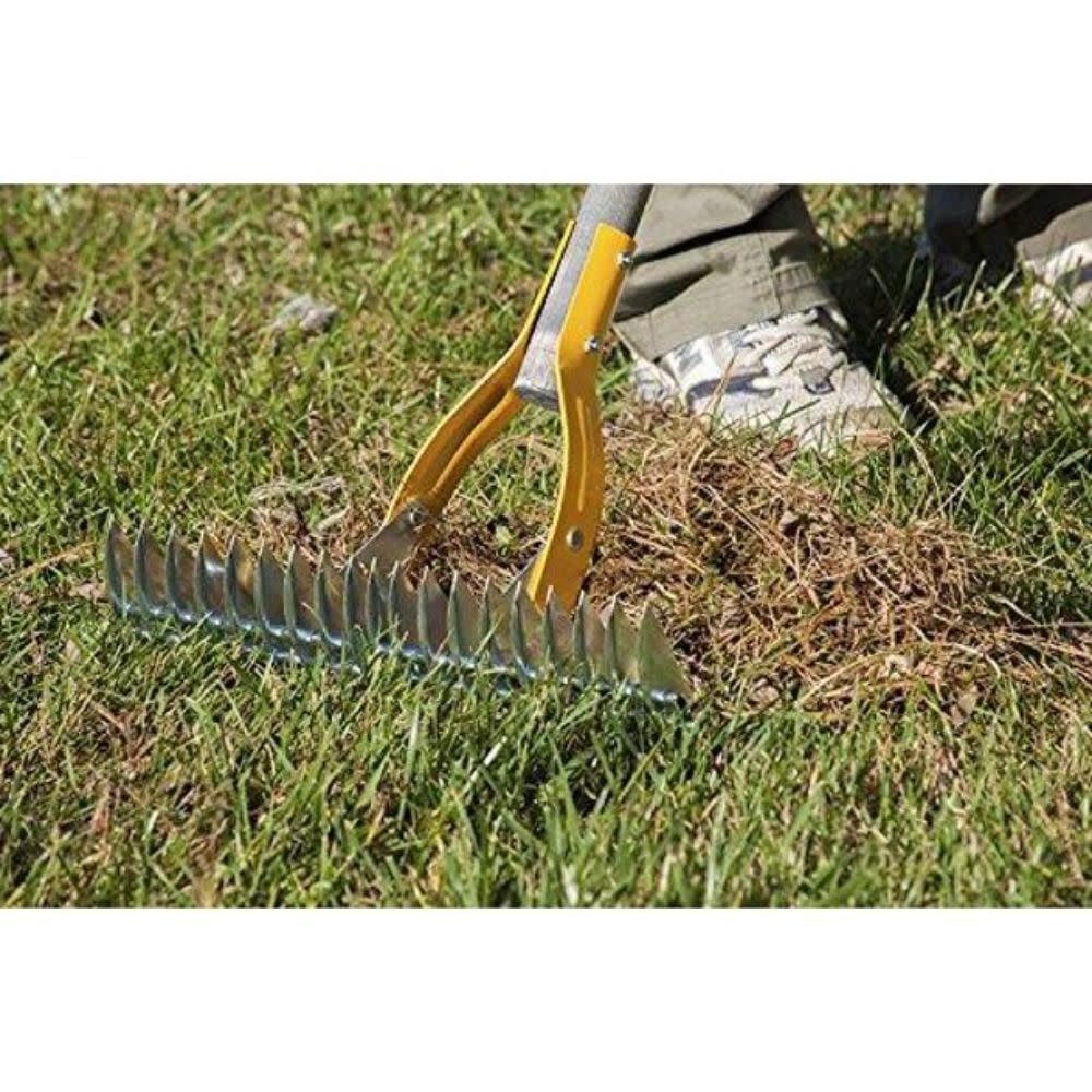 True Temper 15 in. Adjustable Thatch Rake with Cushion End Grip, large image number 2