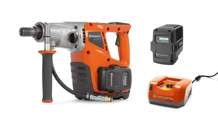 Husqvarna Construction DM 540i 1.88HP BLi-X Battery Powered Drill Motor Kit Refurbished