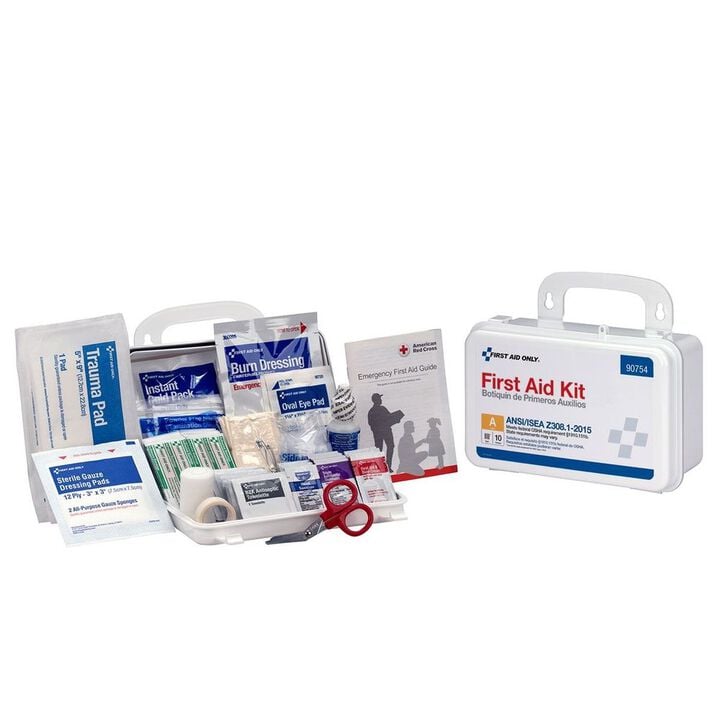 First Aid Only First Aid Kit 10 Person Bulk Plastic Case ANSI A, large image number 2