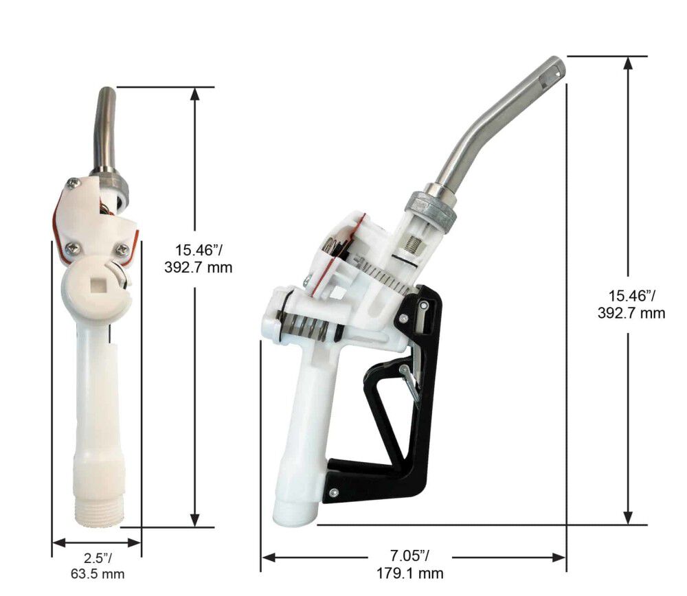 Husky Blue 1 Inch DEF Automatic Shut-Off Nozzle, large image number 4