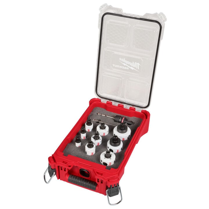 Milwaukee QUIK-LOK Hole Dozer GP Set with PACKOUT Compact Organizer, 12 Pieces