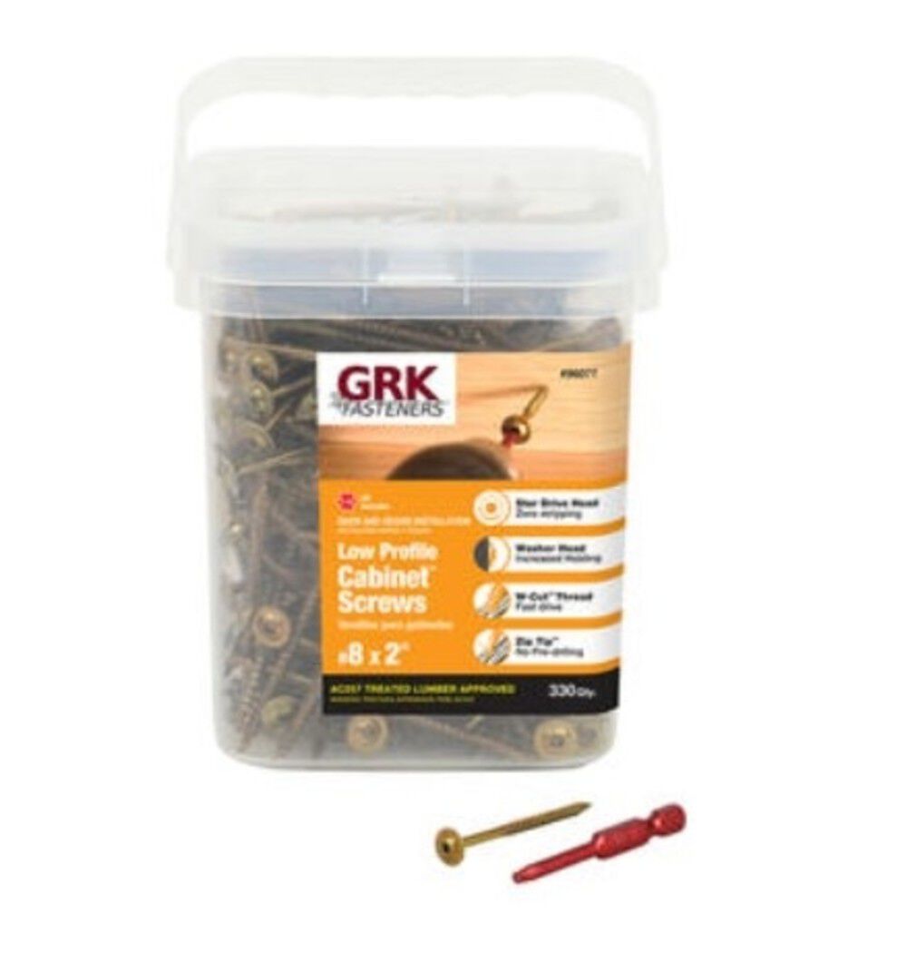 GRK Fasteners Screws Low Profile 8 x 2in 330qty 96077 Acme Tools