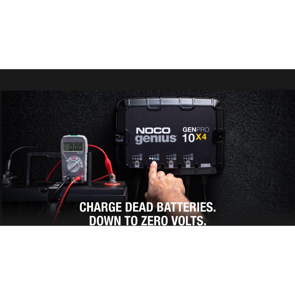 NOCO Genius GEN4 12V, 40A Four Bank Battery Charger: USA-Made