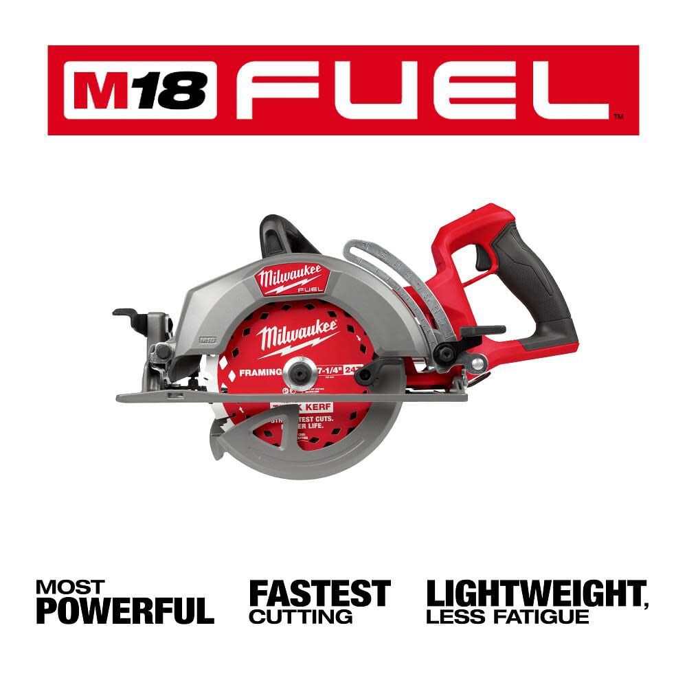 Milwaukee M18 FUEL 7-1/4 Inch Rear Handle Circular Saw (Bare Tool), large image number 2