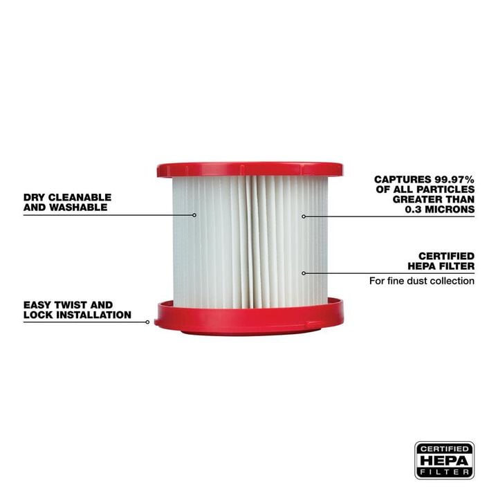 Milwaukee Wet/Dry Filter Kit, large image number 2