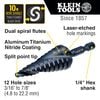 Klein Tools 7/8in to 1-1/8in Quick Release Sprial Flute Step Drill Bit, small image number 2