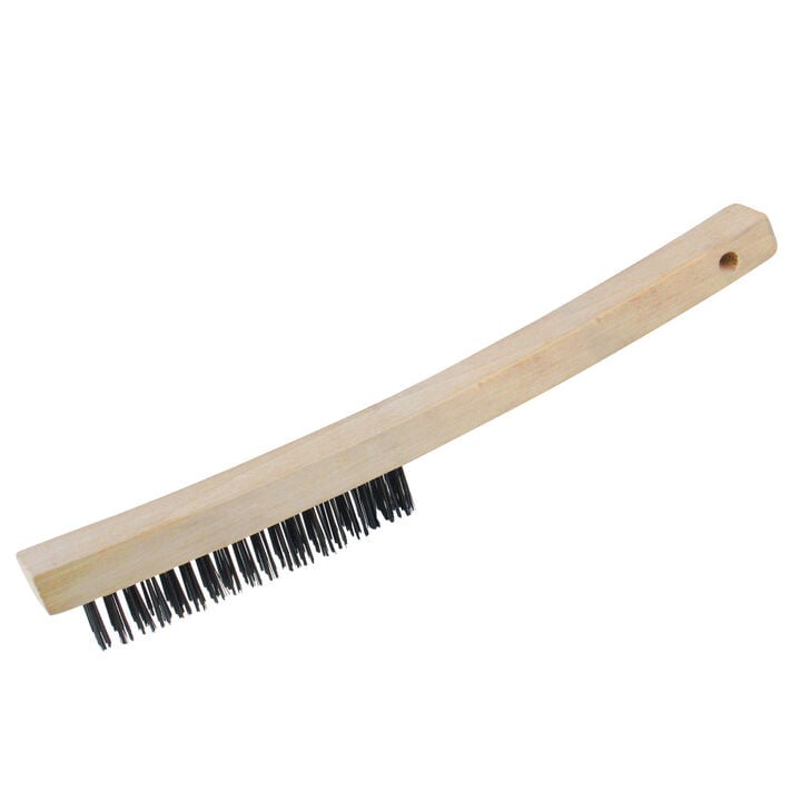 Kraft Tool Co 14 Inch Curved Handle Wire Brush