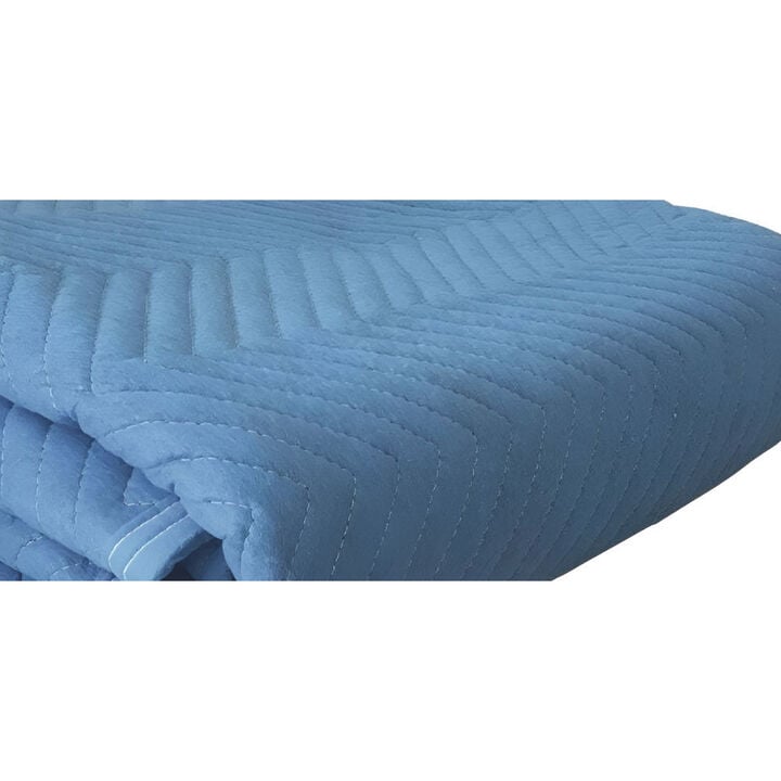 Brave 80 Inch x 72 Inch Non-Woven Moving Blanket Blue, large image number 1