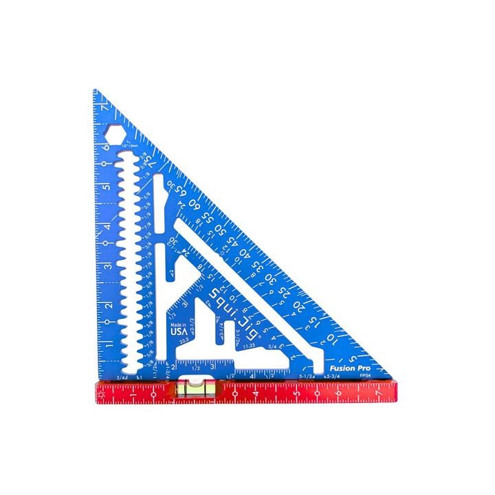 Squi.Jig RWB Fusion Pro 7-1/2 Inch Aluminum Rafter Square