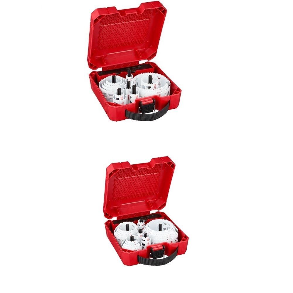 Milwaukee 21-Piece HOLE DOZER Hole Saw Kit, 28-Piece Hole Saw Kit Bundle - 49-22-4171-49-22-4185